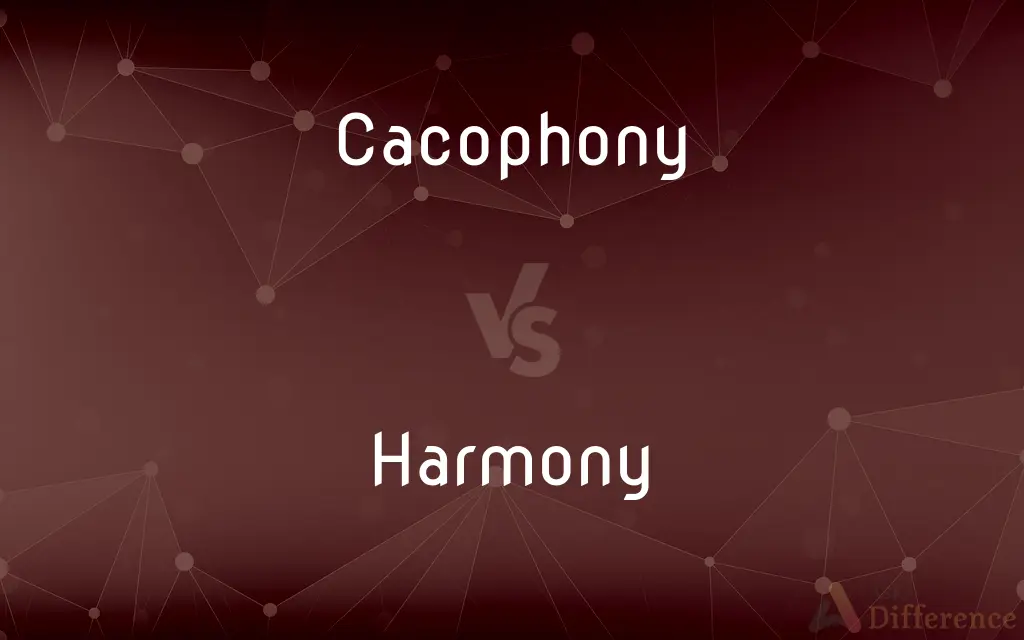 Cacophony vs. Harmony — What's the Difference?