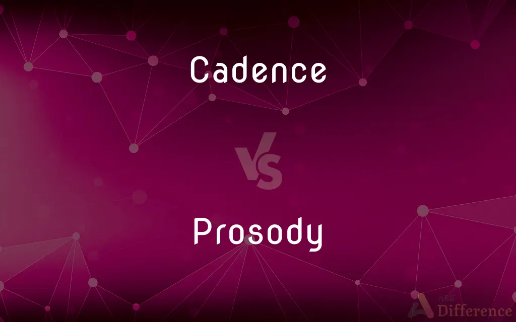 Cadence vs. Prosody — What's the Difference?
