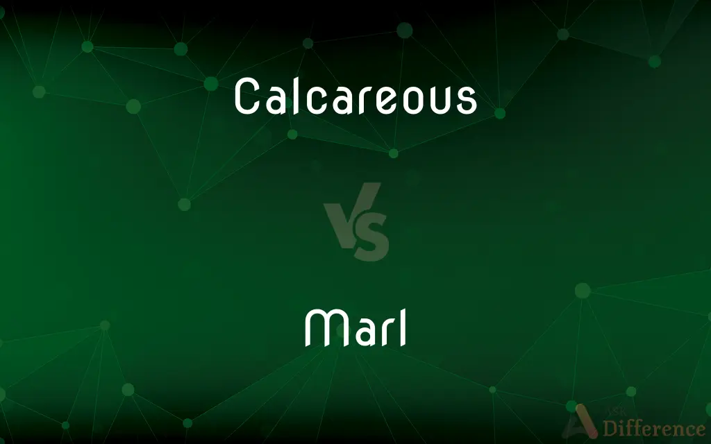 Calcareous vs. Marl — What's the Difference?