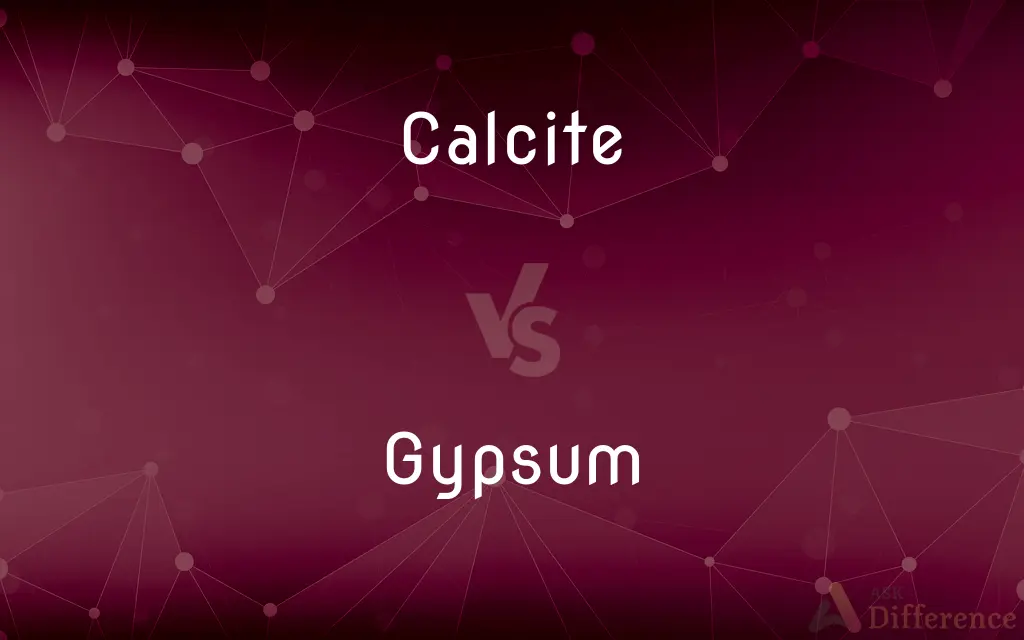 Calcite vs. Gypsum — What's the Difference?