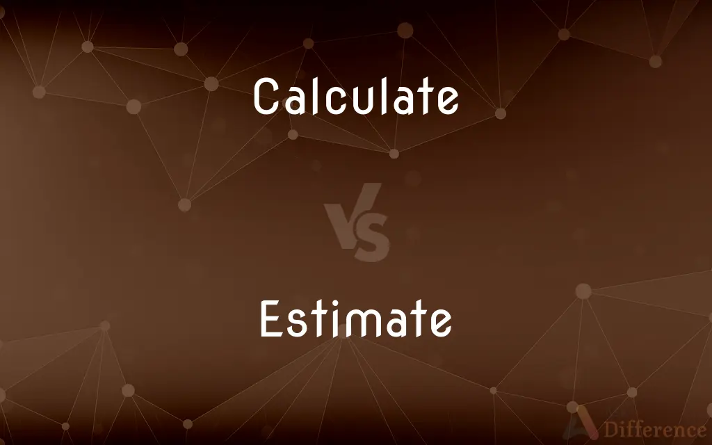 Calculate vs. Estimate — What's the Difference?