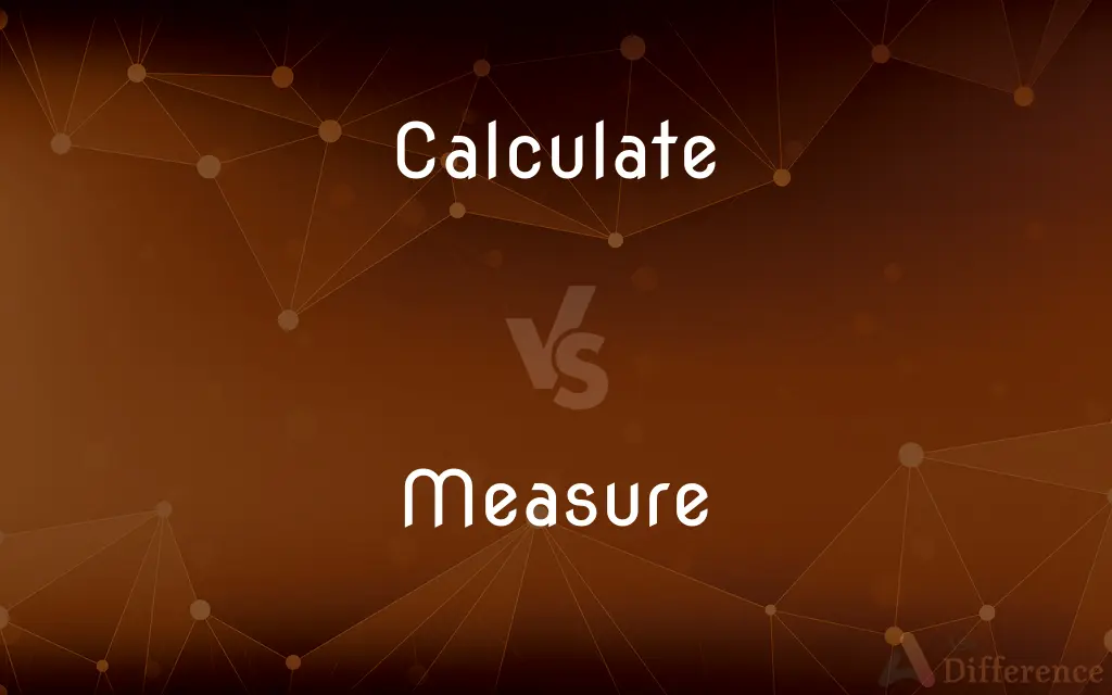 Calculate vs. Measure — What's the Difference?