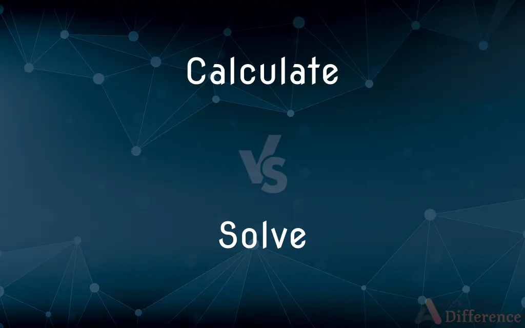 Calculate vs. Solve — What's the Difference?