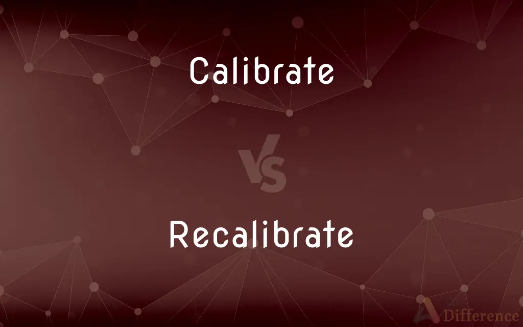 Calibrate vs. Recalibrate — What's the Difference?