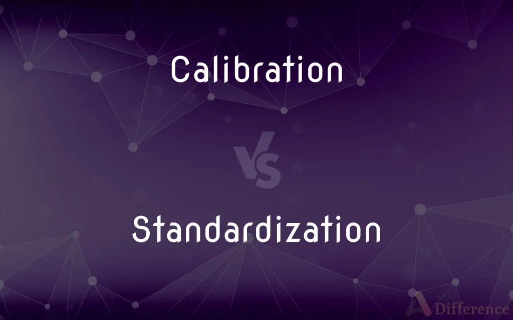 Calibration vs. Standardization — What's the Difference?