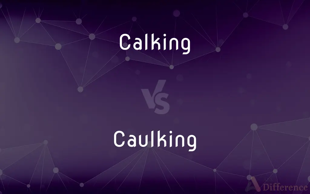 Calking vs. Caulking — What's the Difference?