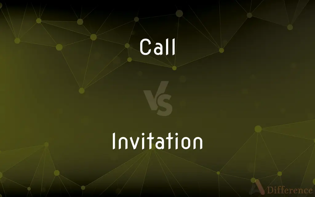 Call vs. Invitation — What's the Difference?