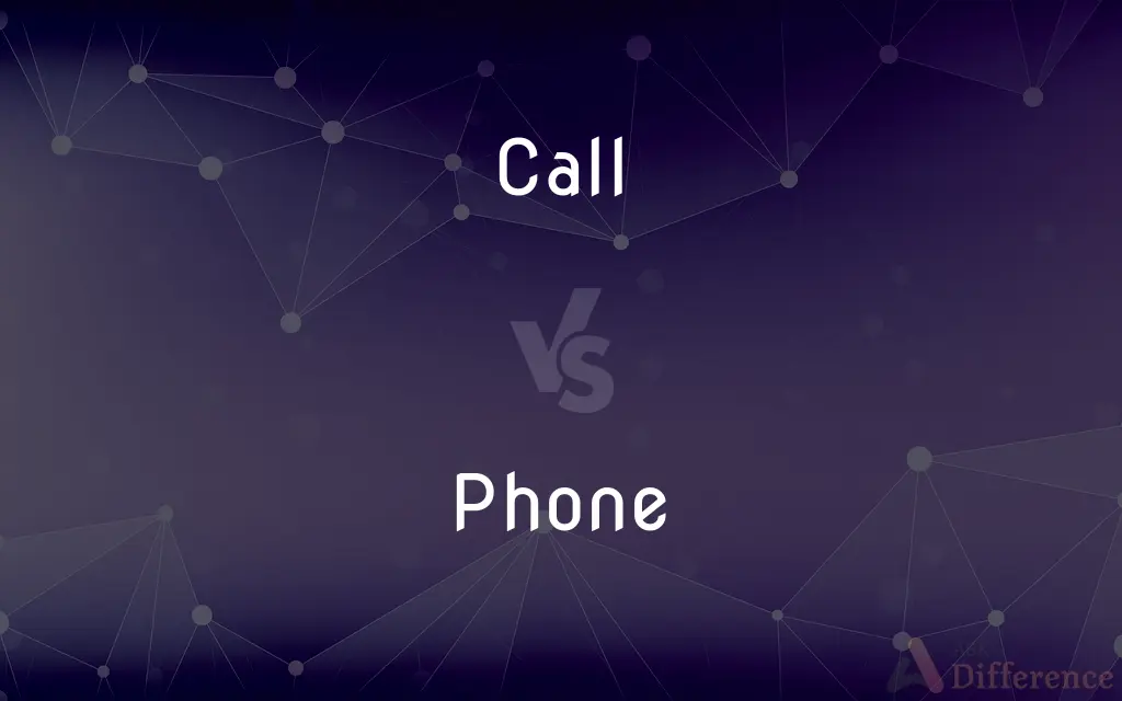 Call vs. Phone — What's the Difference?