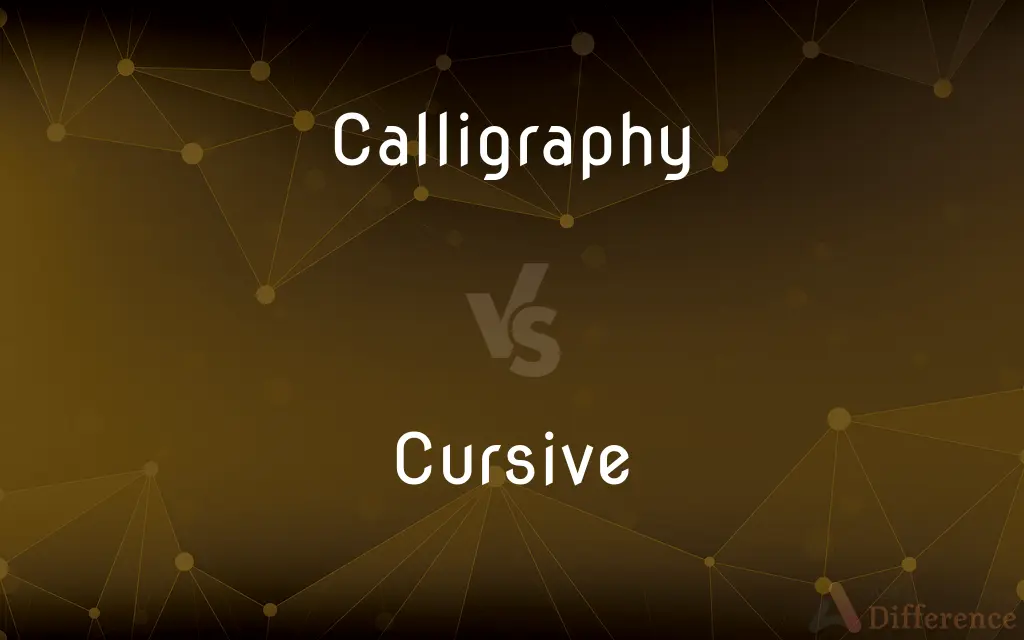 Calligraphy vs. Cursive — What's the Difference?