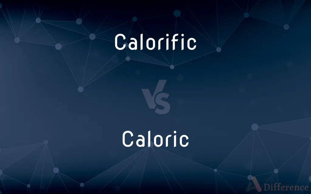 Calorific vs. Caloric — What's the Difference?