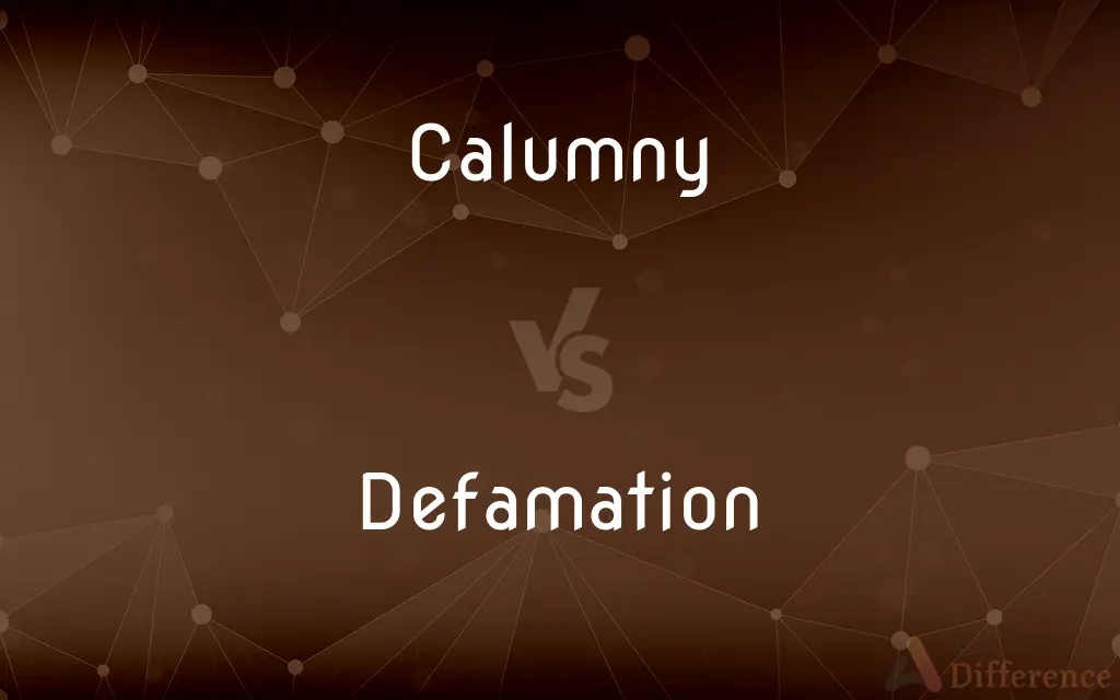 Calumny vs. Defamation — What's the Difference?