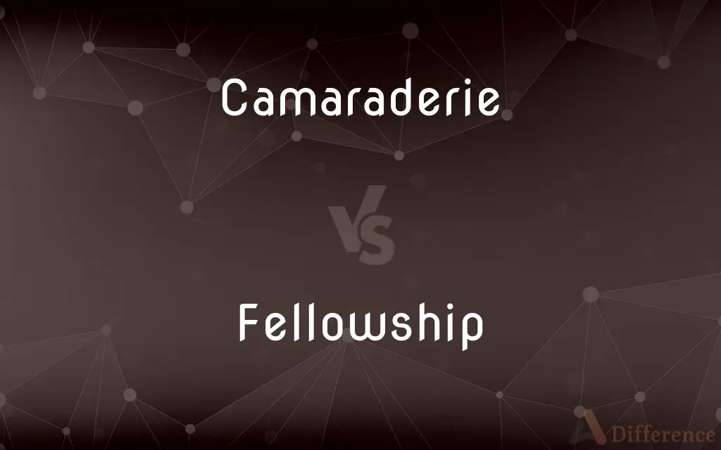 Camaraderie vs. Fellowship — What's the Difference?