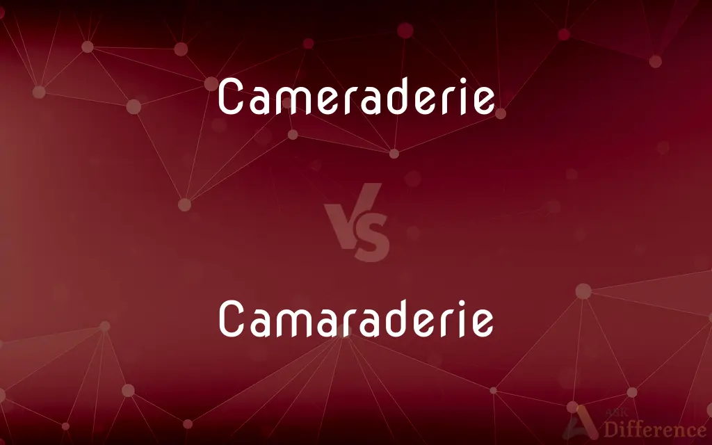 Cameraderie vs. Camaraderie — Which is Correct Spelling?