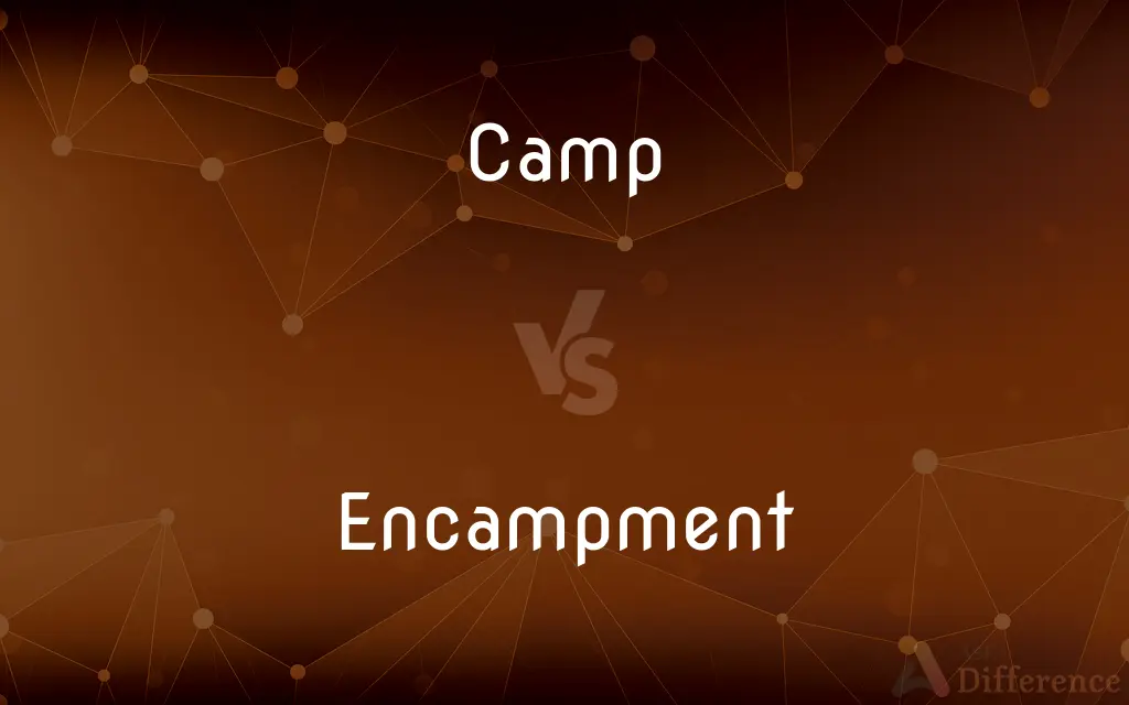 Camp vs. Encampment — What's the Difference?