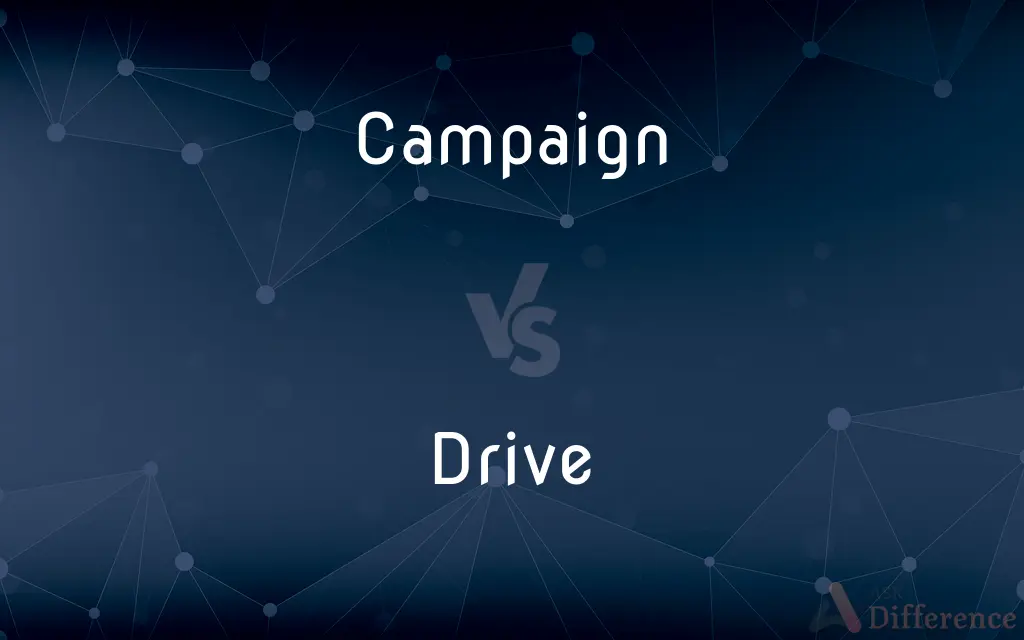 Campaign vs. Drive — What's the Difference?