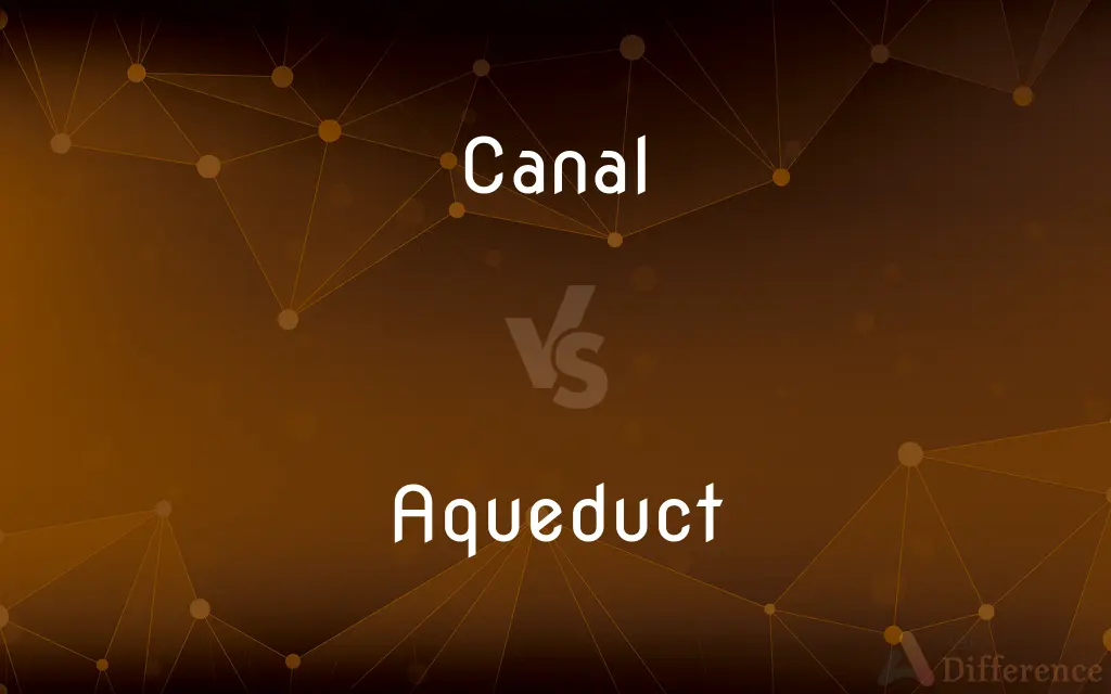 Canal vs. Aqueduct — What's the Difference?
