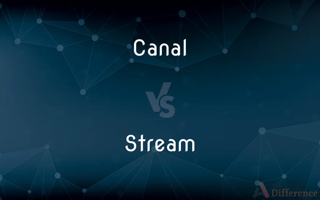 Canal vs. Stream — What's the Difference?