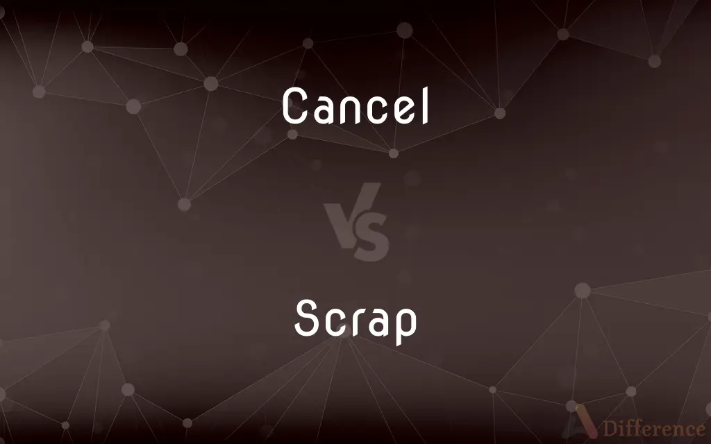 Cancel vs. Scrap — What's the Difference?