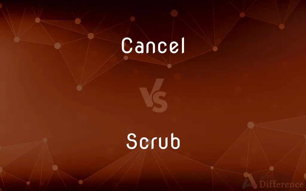 Cancel vs. Scrub