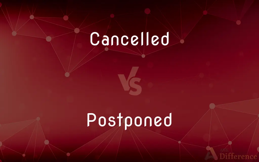 Cancelled vs. Postponed — What's the Difference?