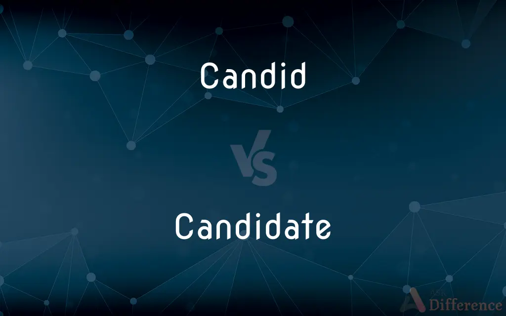 Candid vs. Candidate — What's the Difference?