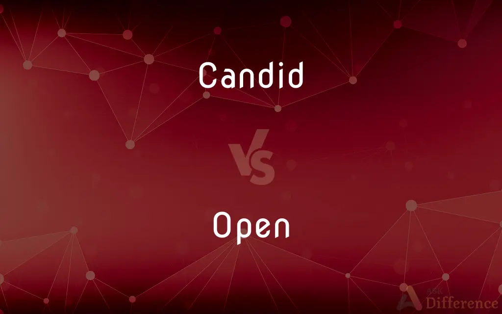 Candid vs. Open — What's the Difference?