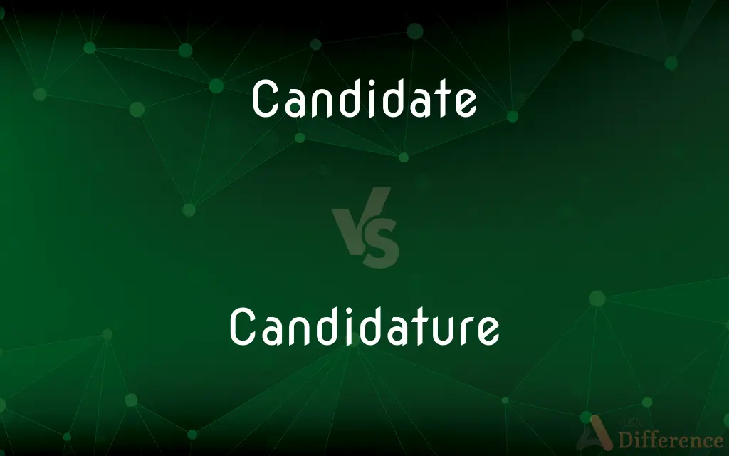 Candidate vs. Candidature — What's the Difference?