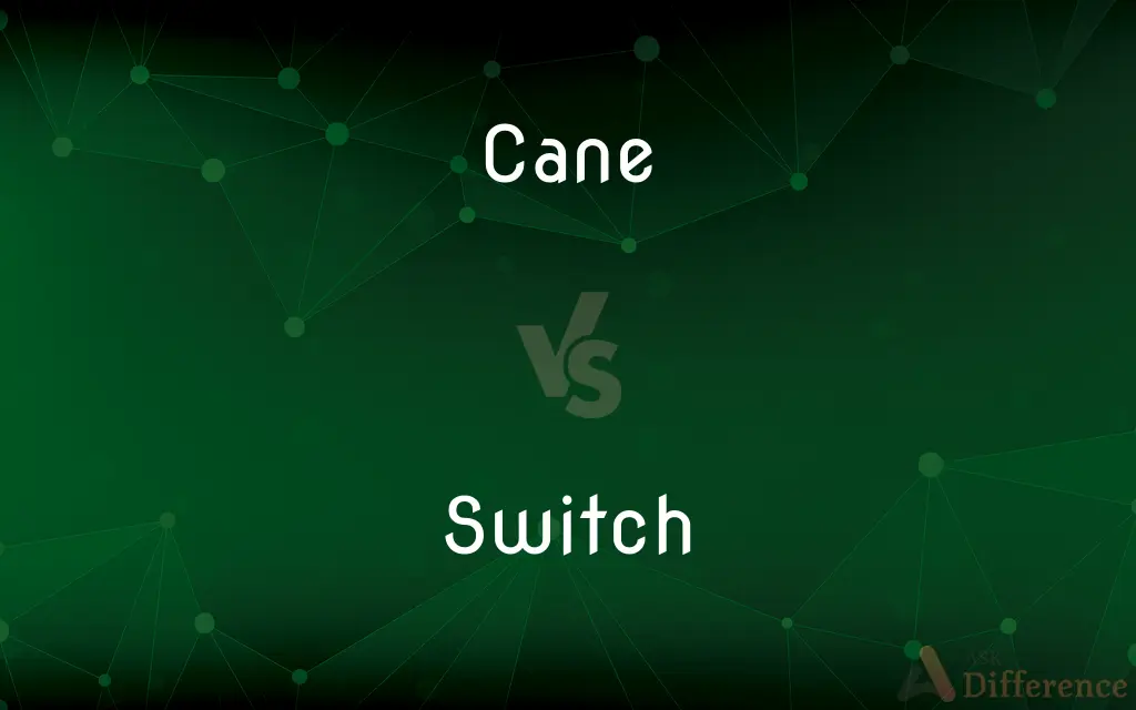 Cane vs. Switch — What's the Difference?
