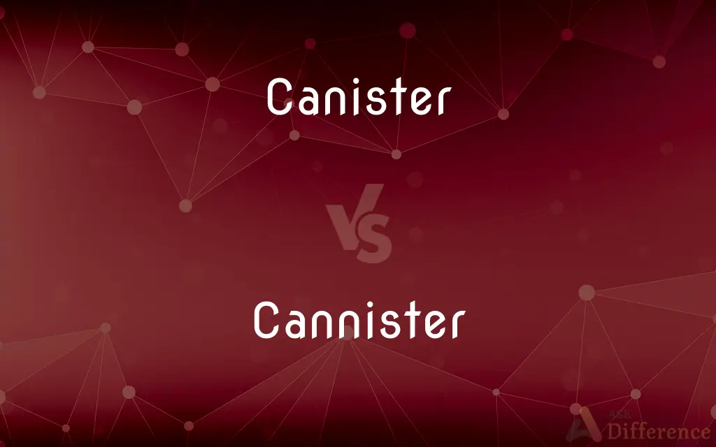 Canister vs. Cannister — Which is Correct Spelling?