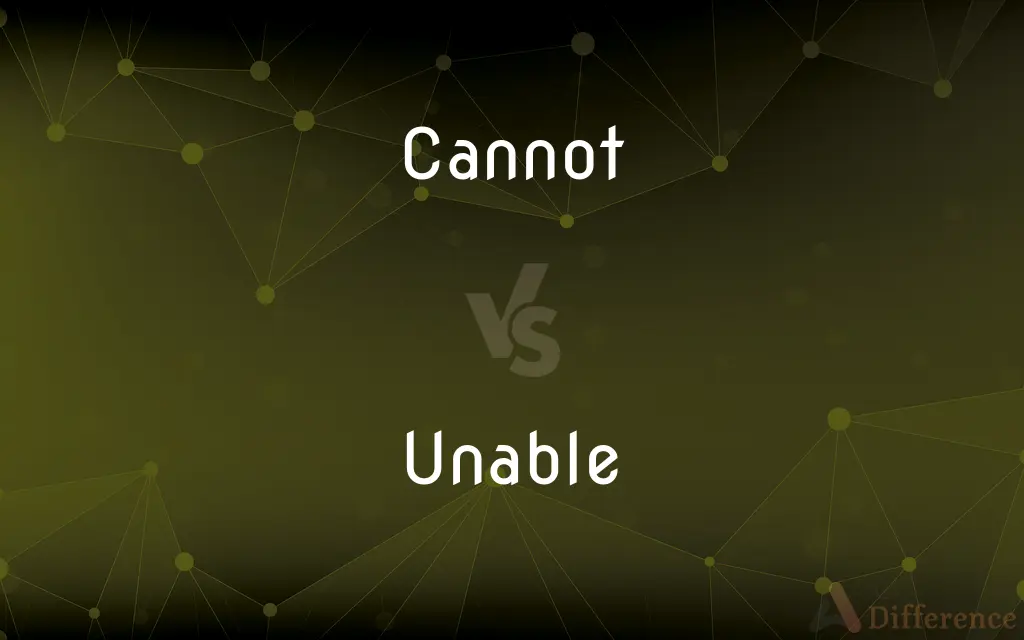 Cannot vs. Unable — What's the Difference?