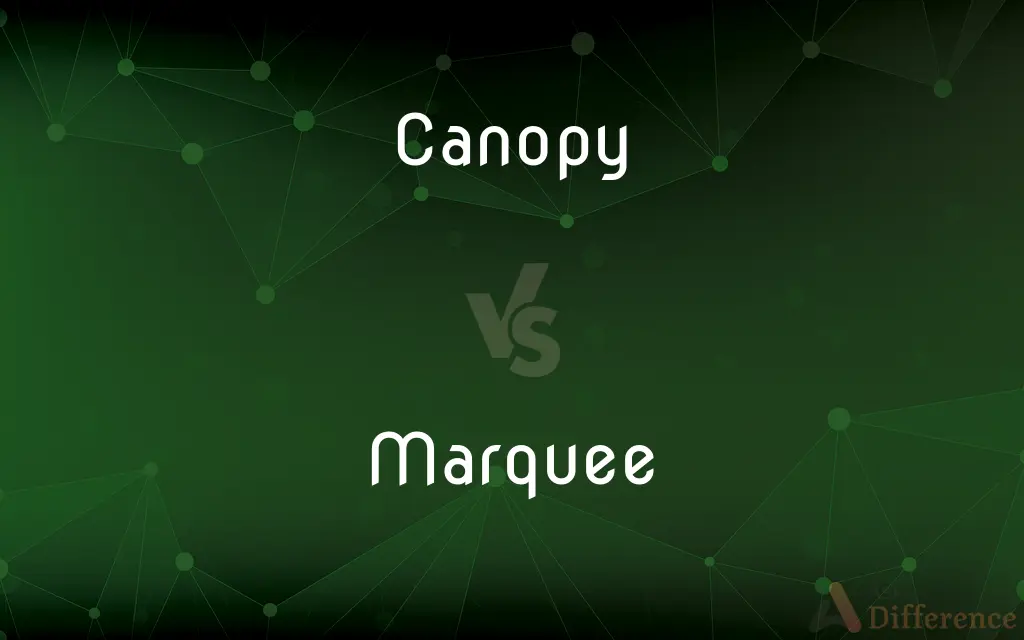 Canopy vs. Marquee — What's the Difference?