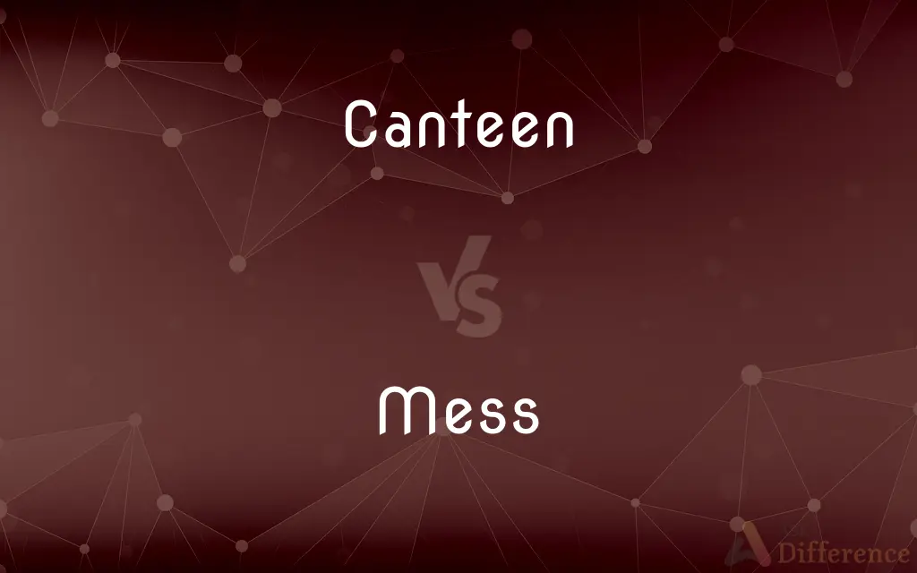 Canteen vs. Mess — What's the Difference?
