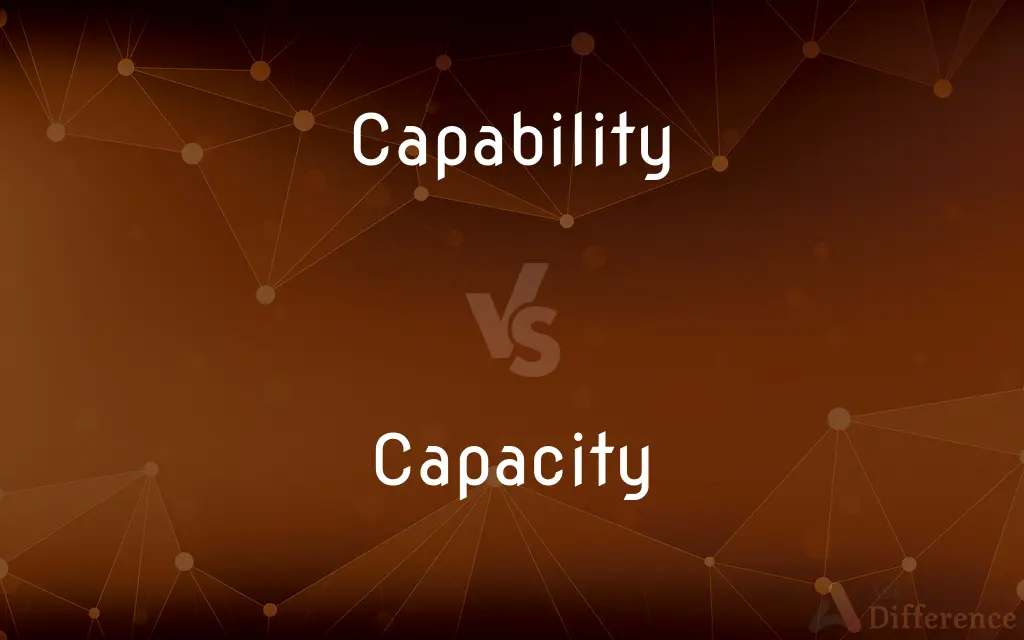 Capability vs. Capacity — What's the Difference?