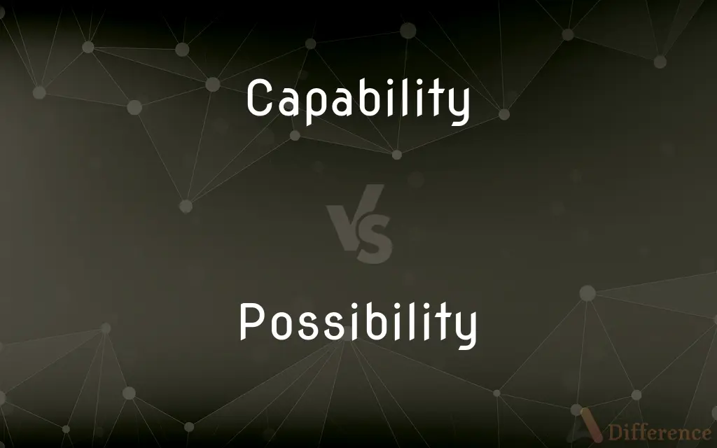 Capability vs. Possibility — What's the Difference?