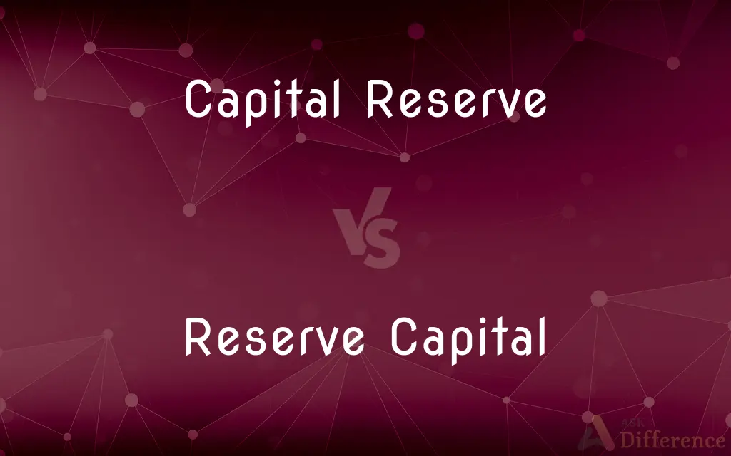Capital Reserve vs. Reserve Capital — What's the Difference?