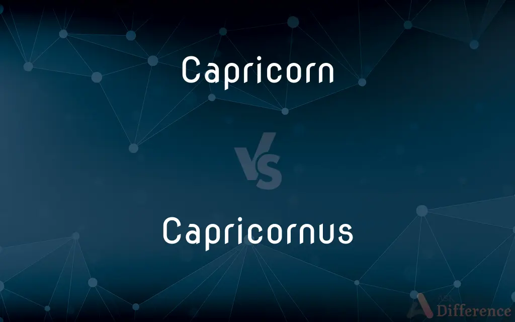 Capricorn vs. Capricornus — What's the Difference?