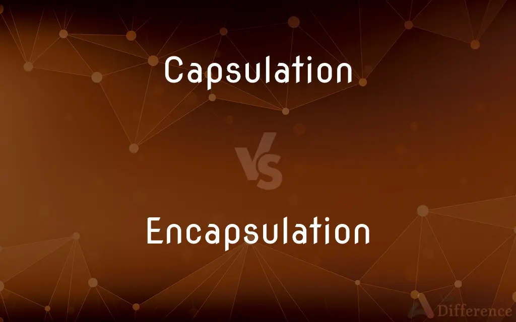 Capsulation vs. Encapsulation — What's the Difference?