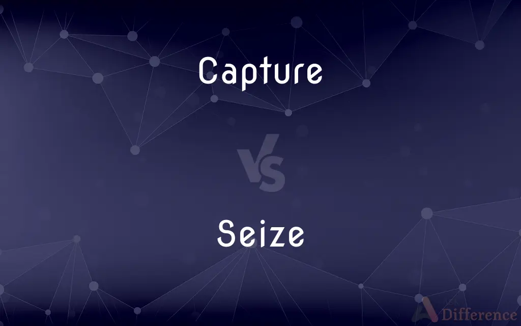 Capture vs. Seize — What's the Difference?
