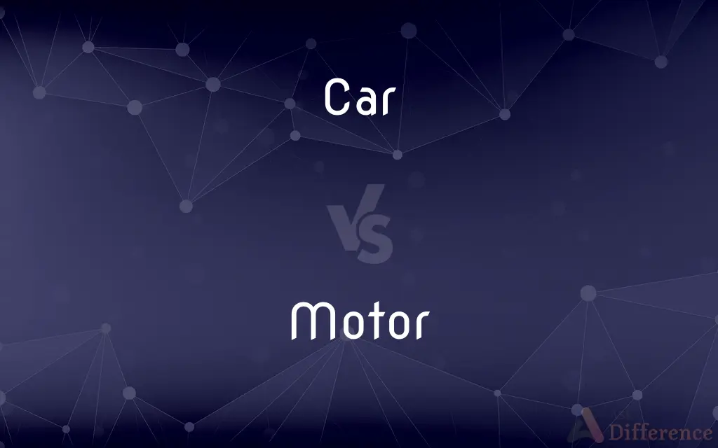 Car vs. Motor — What's the Difference?
