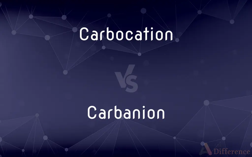 Carbocation vs. Carbanion — What's the Difference?