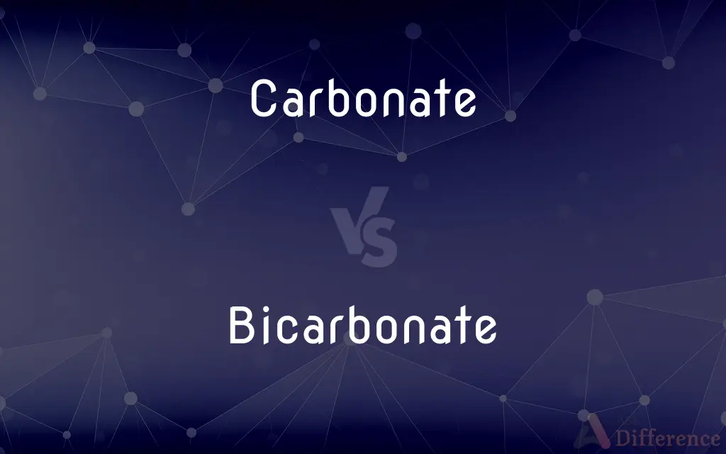 Carbonate vs. Bicarbonate — What's the Difference?