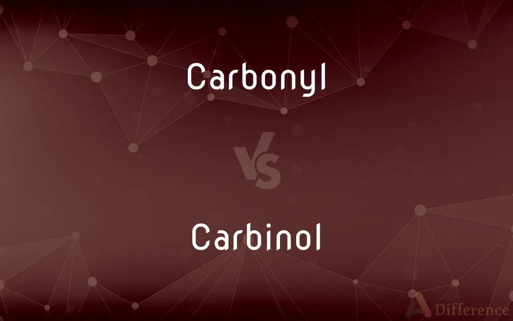 Carbonyl vs. Carbinol — What's the Difference?