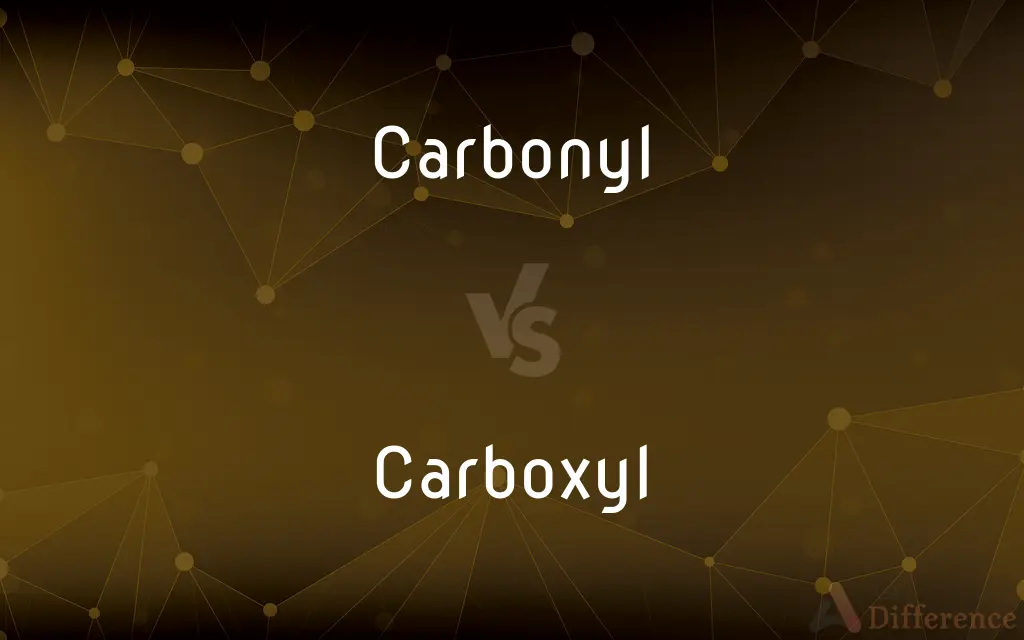 Carbonyl vs. Carboxyl — What's the Difference?