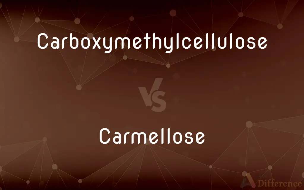 Carboxymethylcellulose vs. Carmellose — What's the Difference?