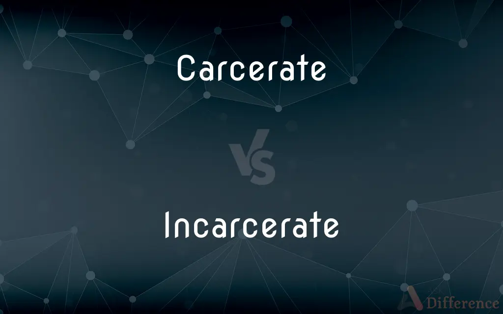 Carcerate vs. Incarcerate — What's the Difference?