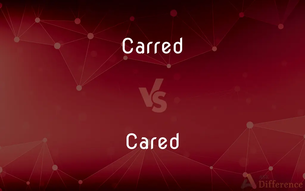 Carred vs. Cared — Which is Correct Spelling?