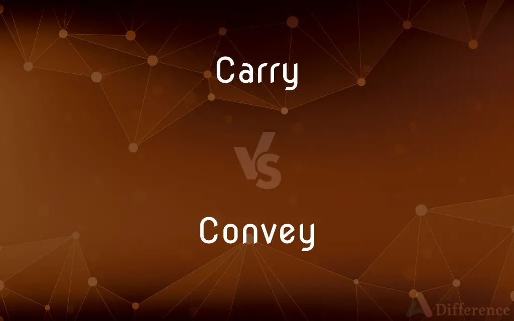 Carry vs. Convey — What's the Difference?