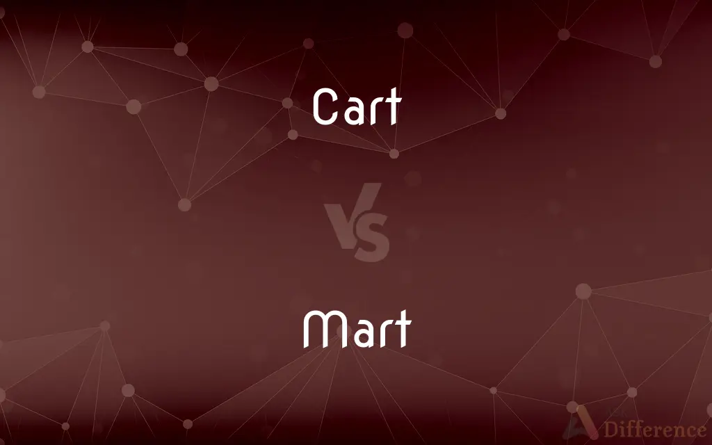 Cart vs. Mart — What's the Difference?