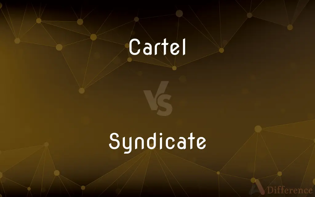 Cartel vs. Syndicate — What's the Difference?