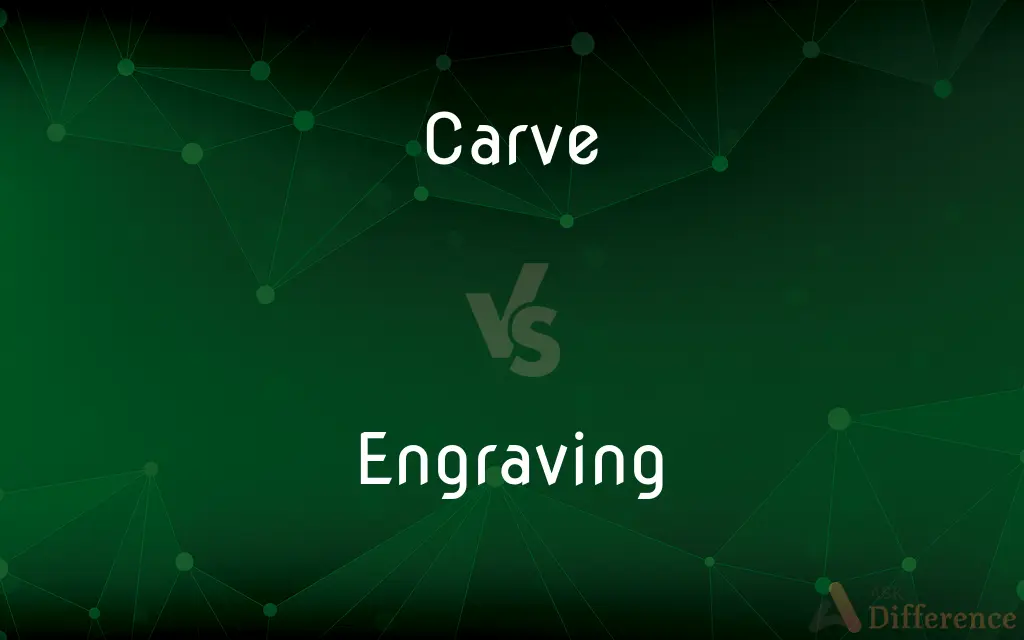 Carve vs. Engraving — What's the Difference?